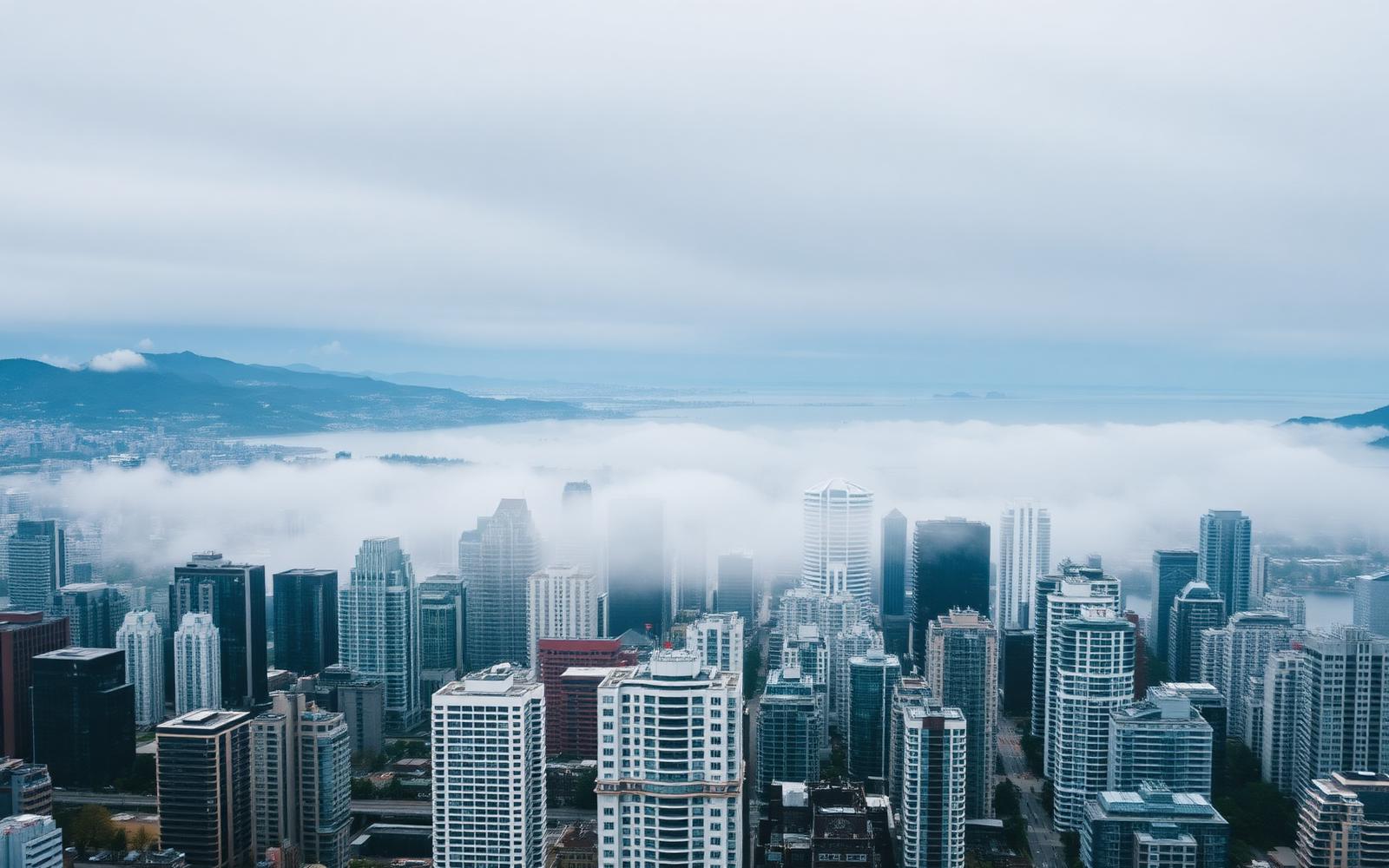 Aerial view of Vancouver